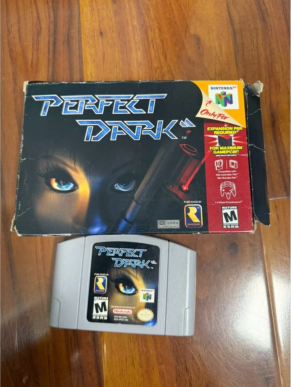 Perfect Dark N64 With Box Authentic Nintendo 64 Game No Manual